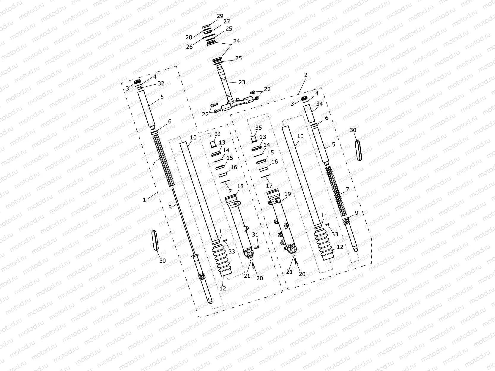 Front Forks & Lower Yoke