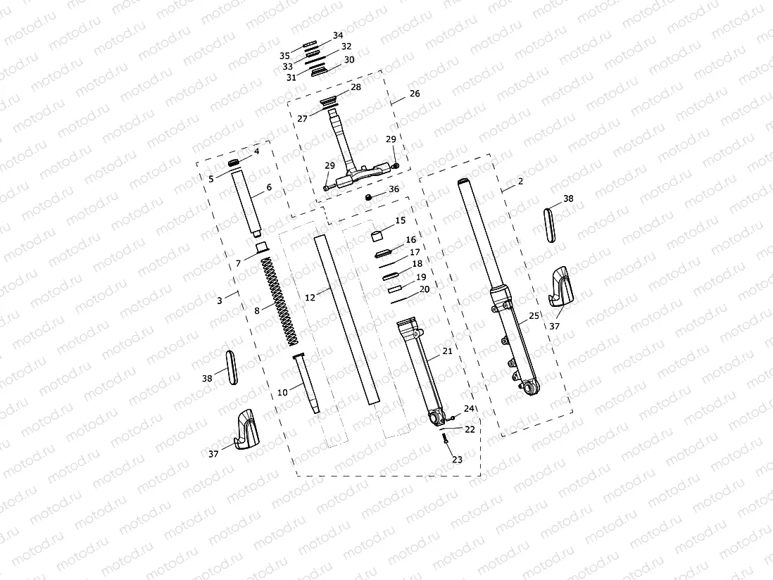 Front Forks & Lower Yoke