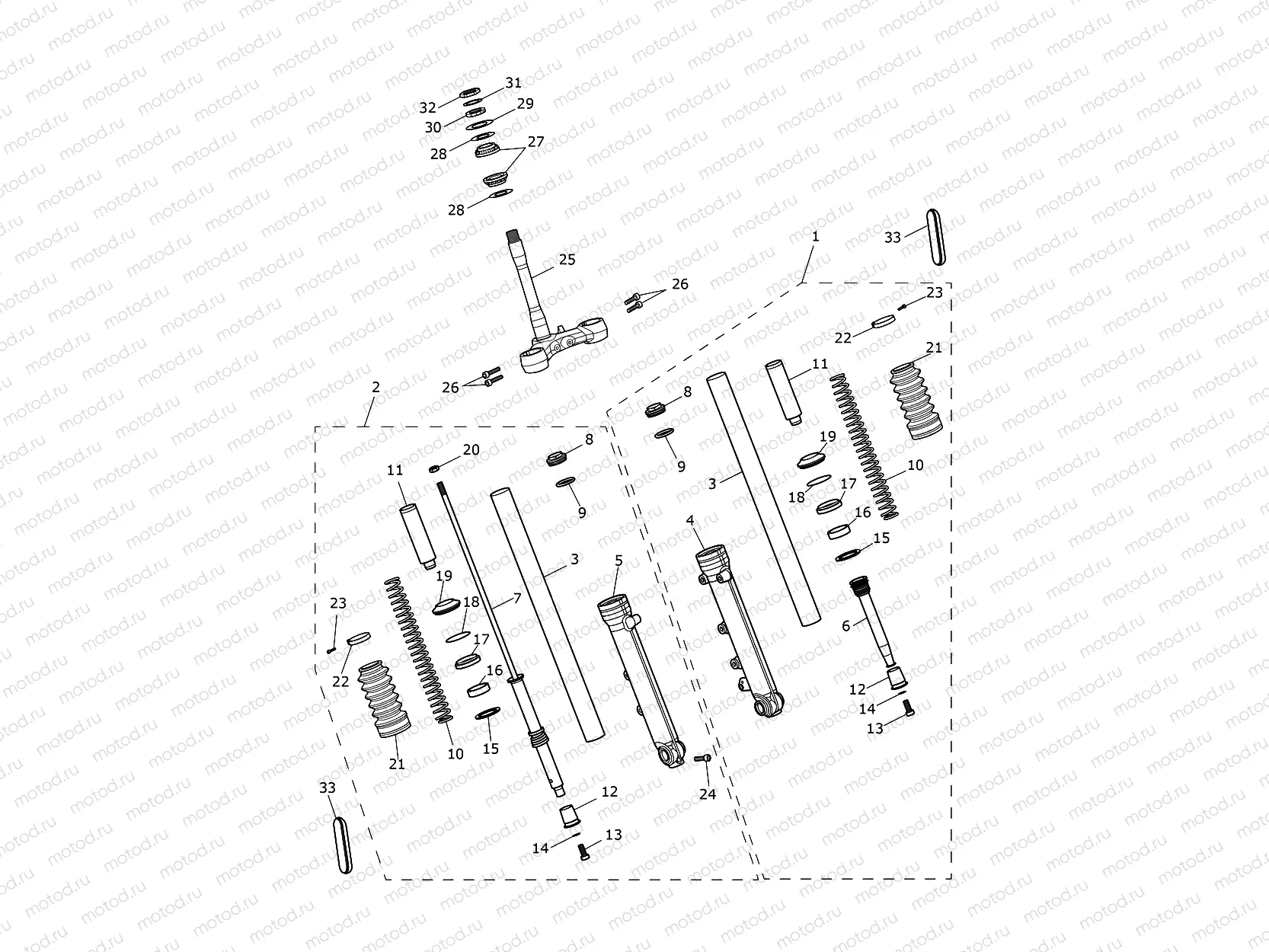 Front Forks & Lower Yoke