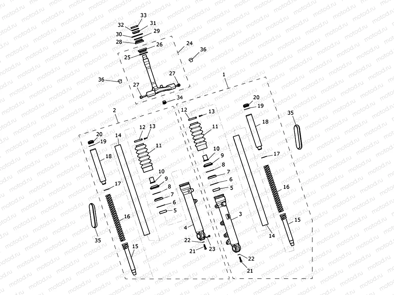 Front Forks & Lower Yoke