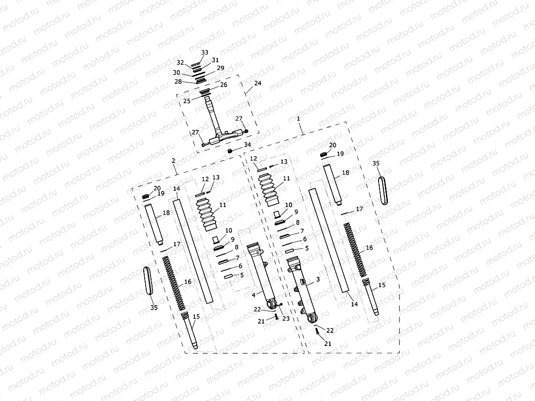 Front Forks & Lower Yoke 914447