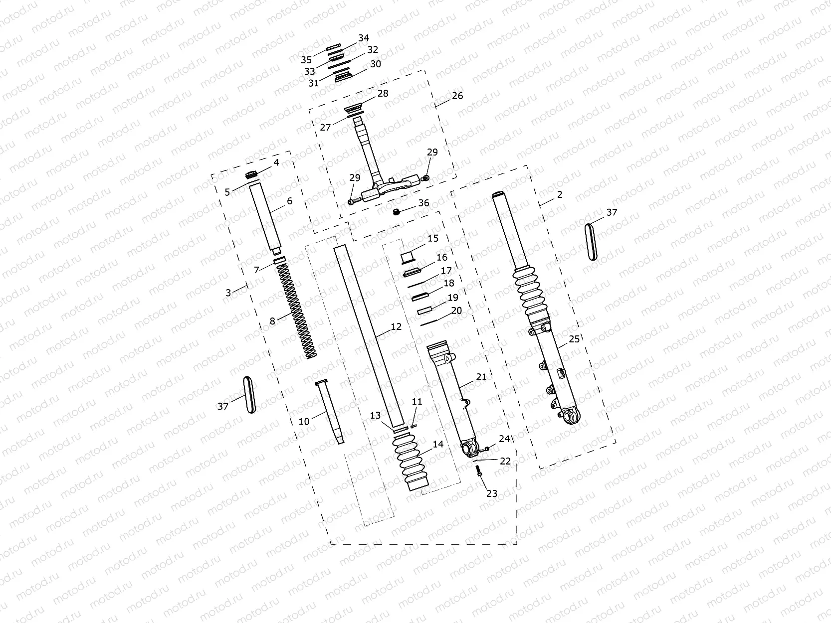 Front Forks & Lower Yoke 914972