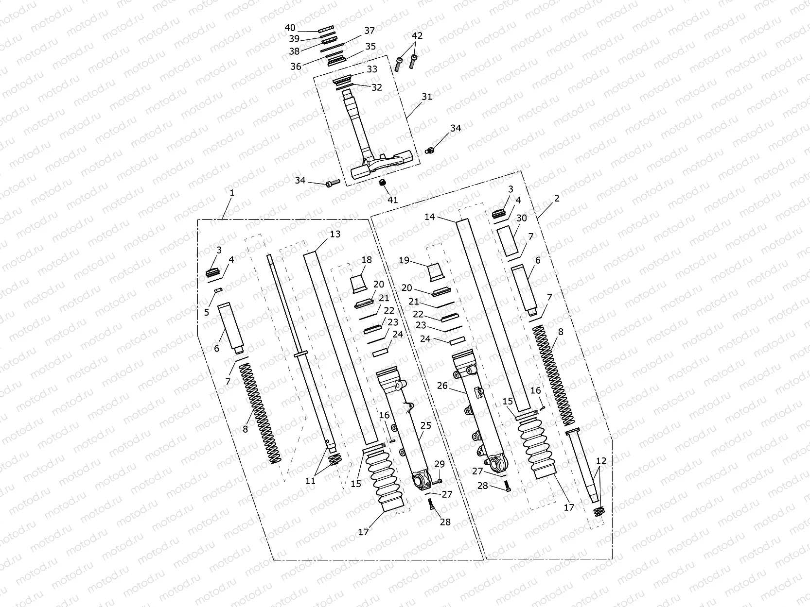 Front Forks & Lower Yoke 914973