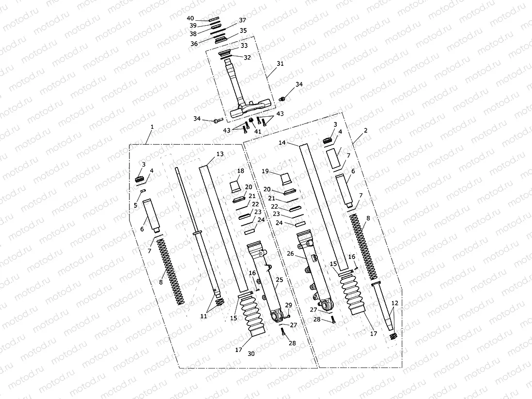 Front Forks & Lower Yokes 914448