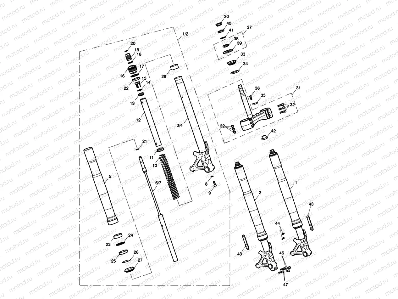 Front Forks & Yokes