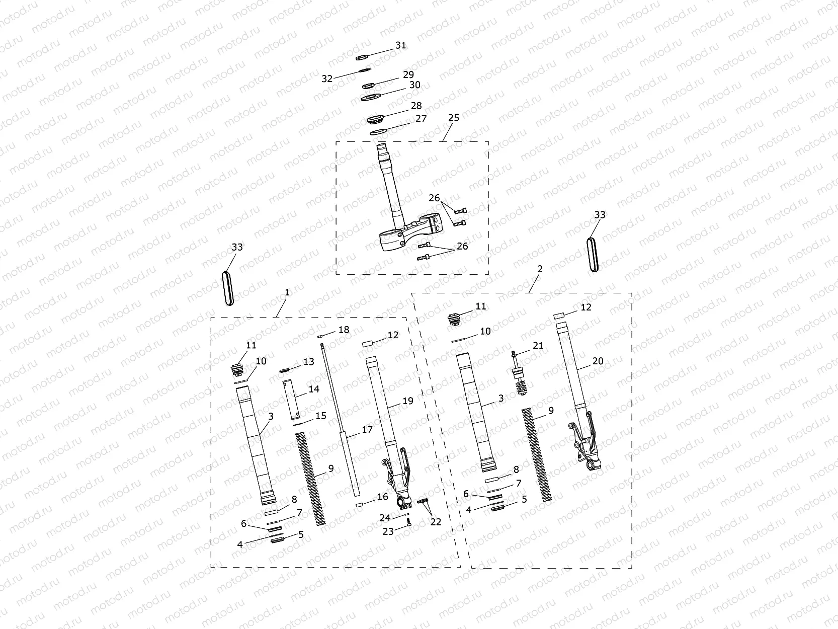 Front Forks & Yokes