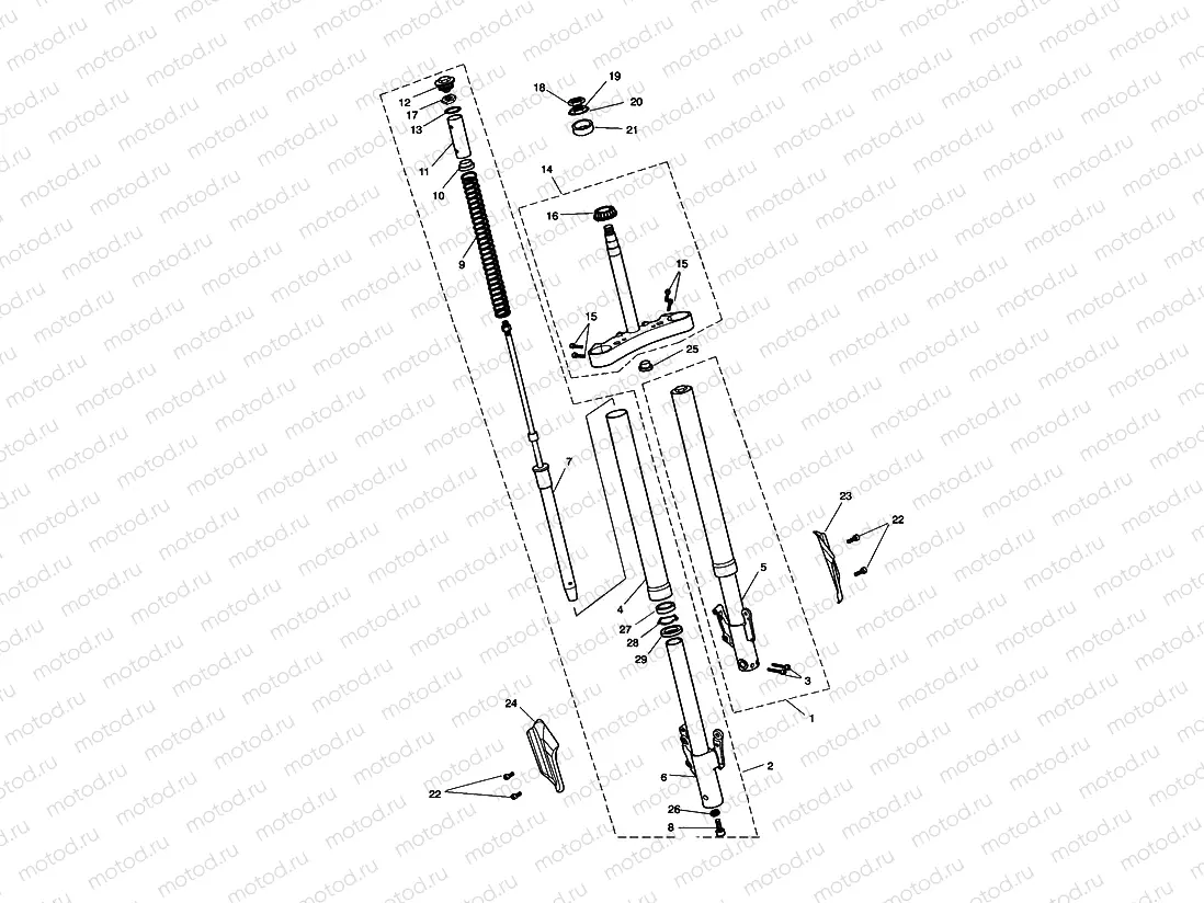Front Forks & Yokes Rocket III & Classic Only