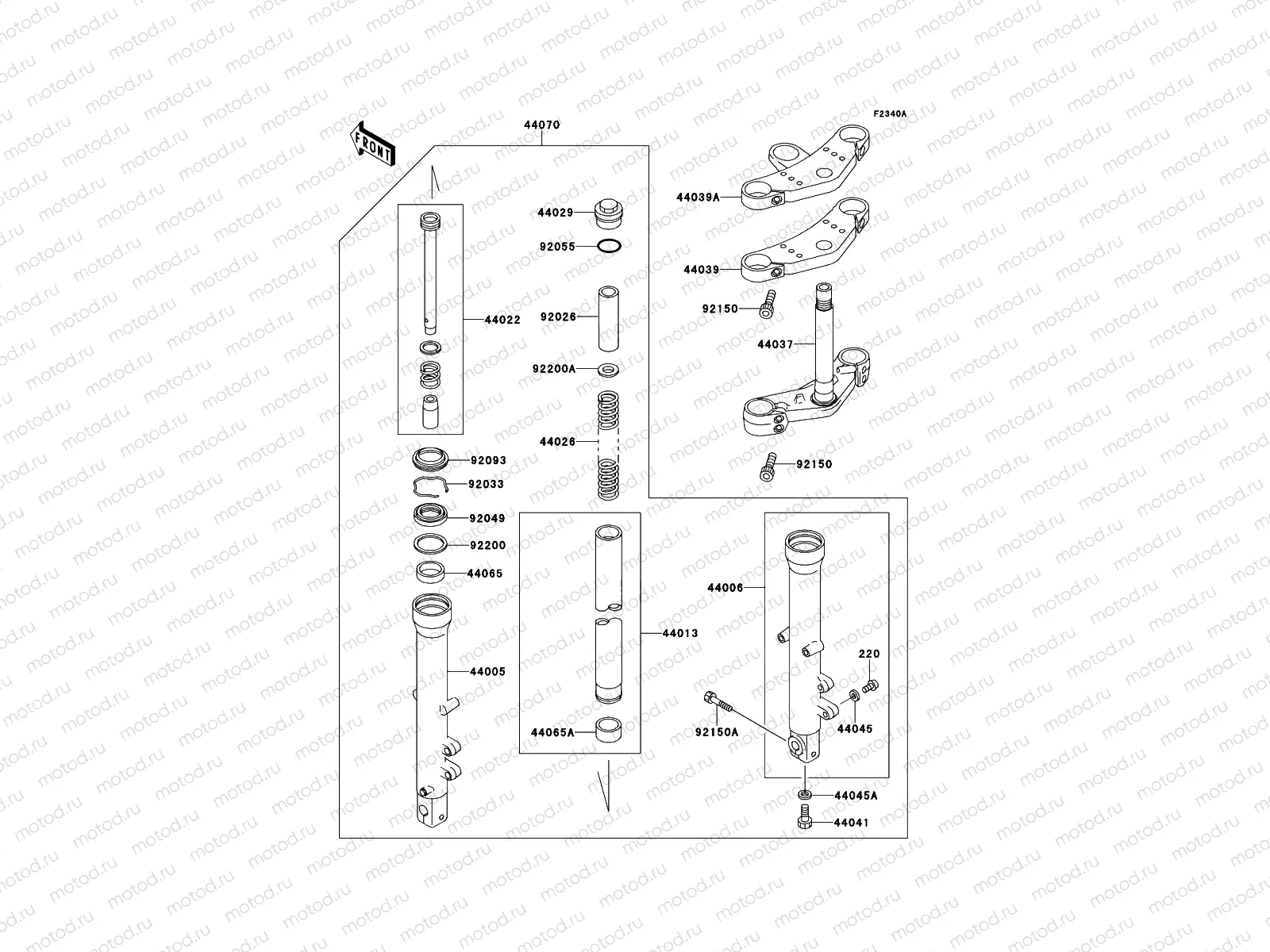 Front Fork(ZR550B-024011-)
