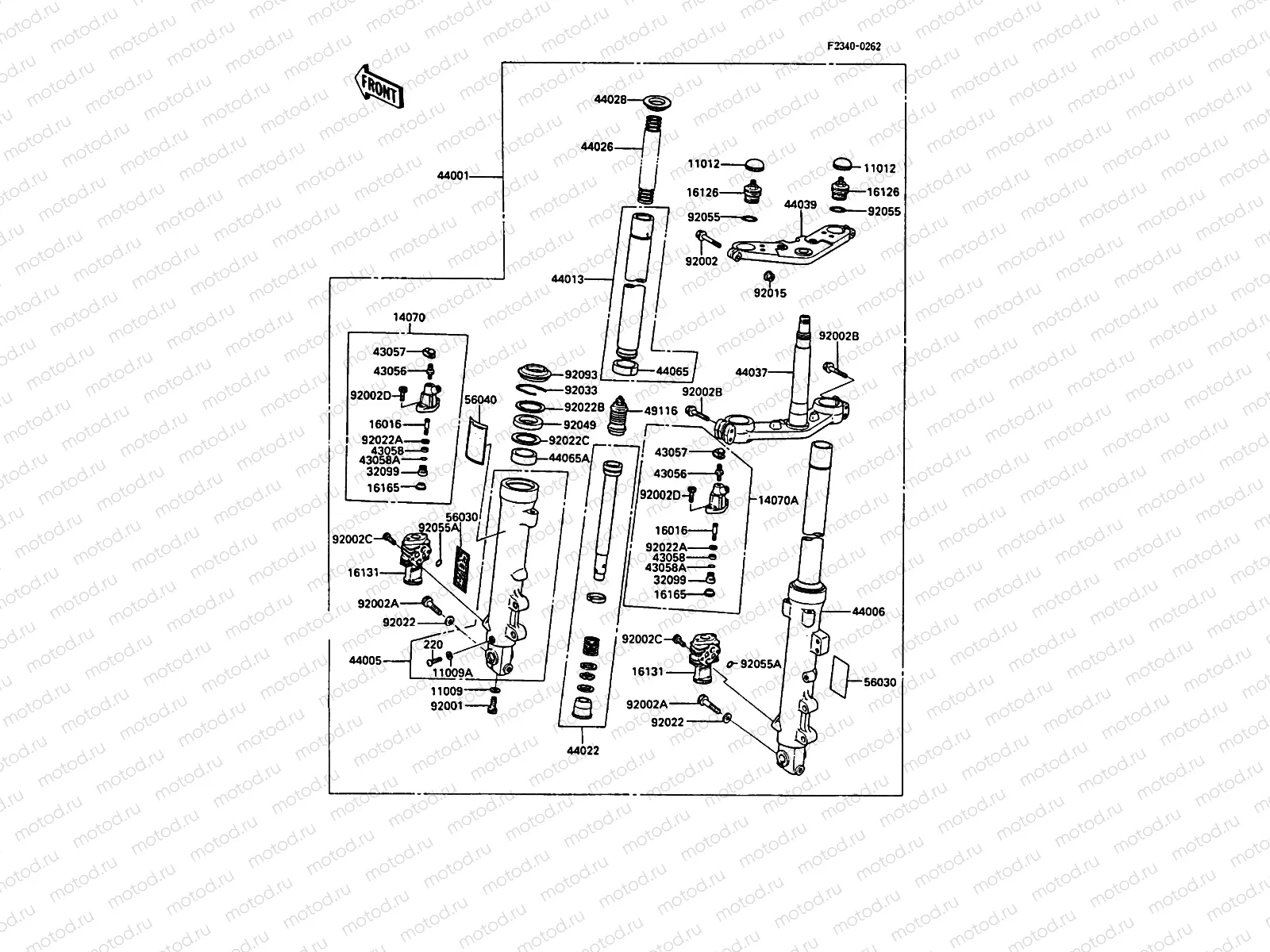 Front Fork(ZXT00A-000321-)