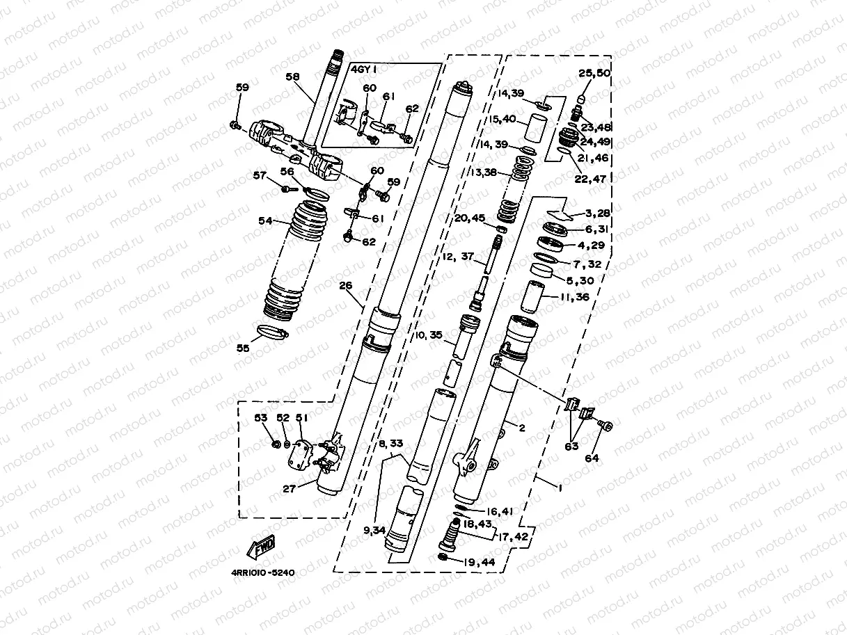 Front Fourak 1 (4 GY1 / 4 RR1 / 4R2)
