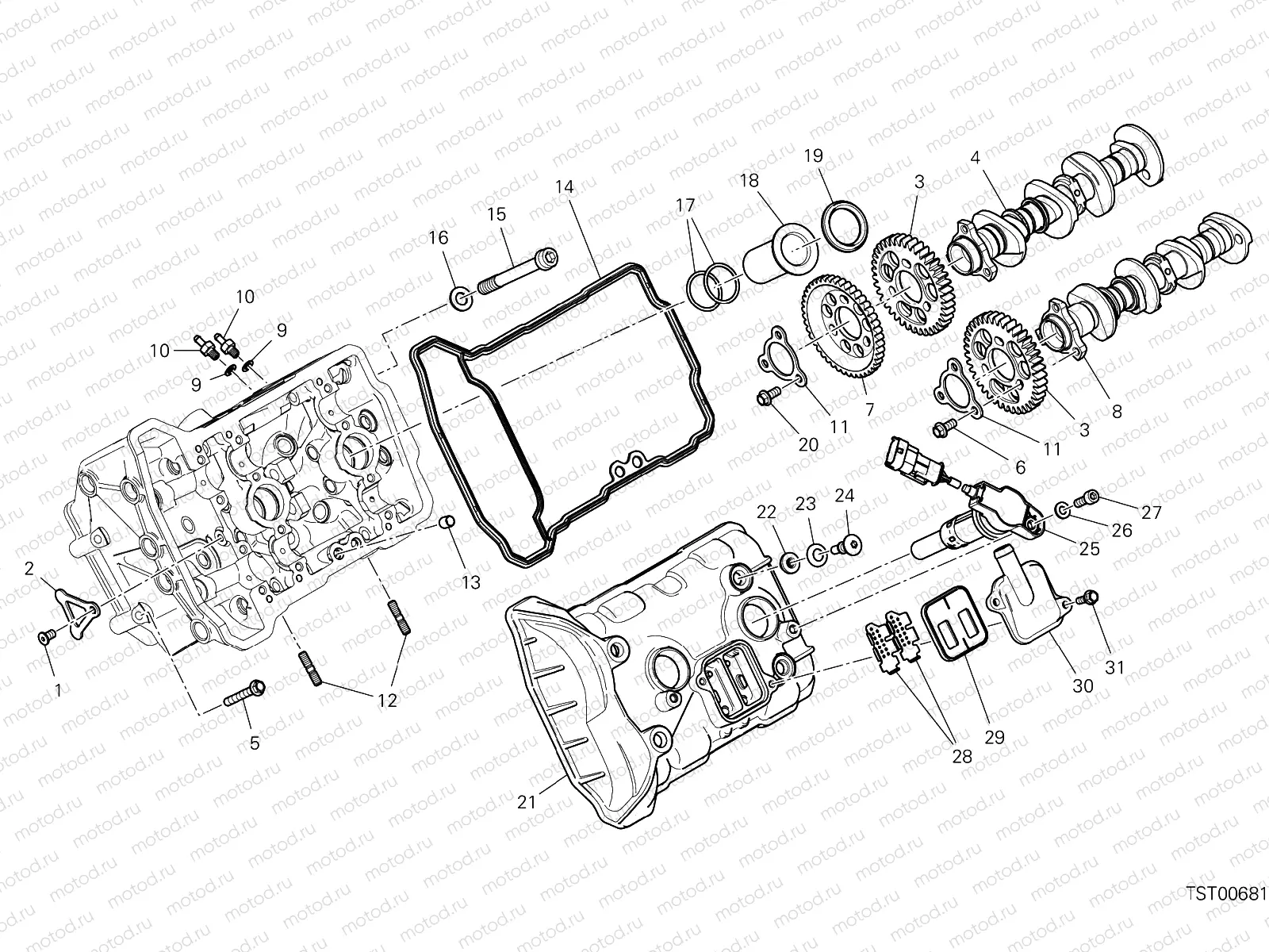 FRONT HEAD - TIMING SYSTEM