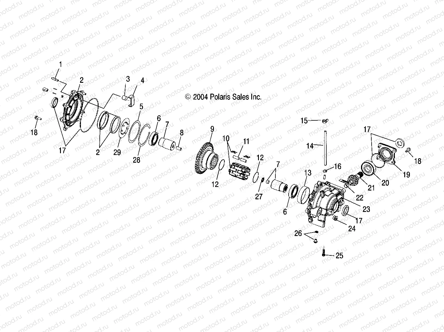 FRONT HOUSING (4X4)(6X6) - R05RD50AA/AB/AC/AD/RF50AA/AB (4995359535E02) | FRONT HOUSING (4X4)(6X6) - R05RD50AA/AB/AC/AD/RF50AA/AB (4995359535E02)