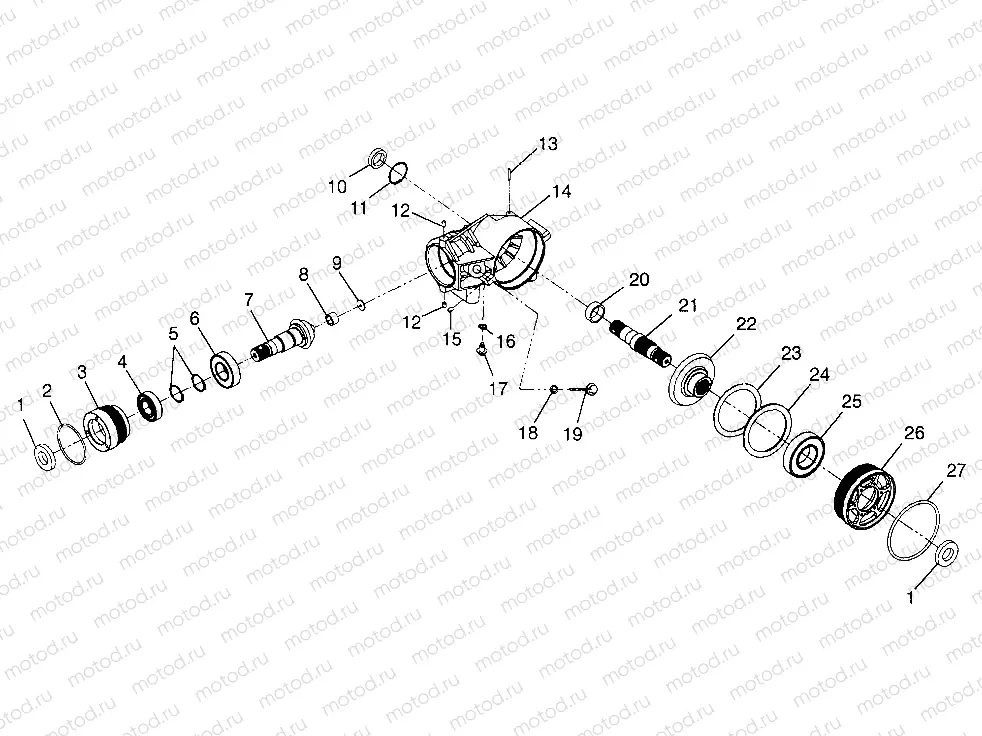 FRONT HOUSING  XPLORER 500 W97CD50A (4941354135C011) | FRONT HOUSING  XPLORER 500 W97CD50A (4941354135C011)