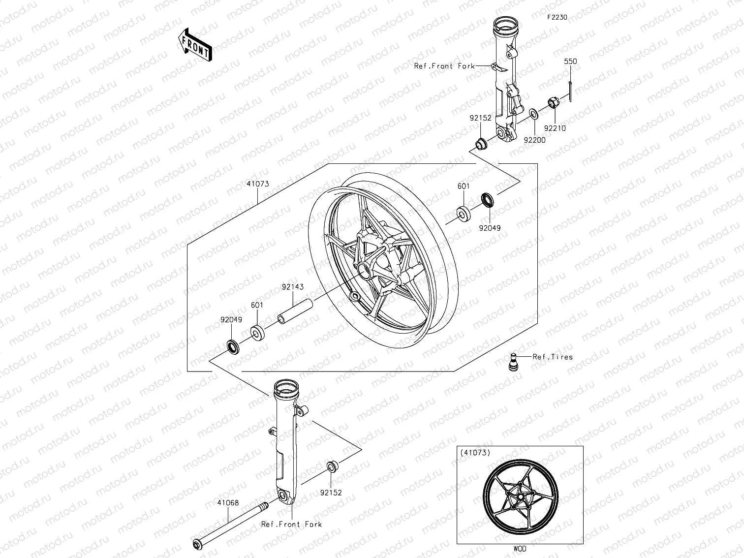Front hub