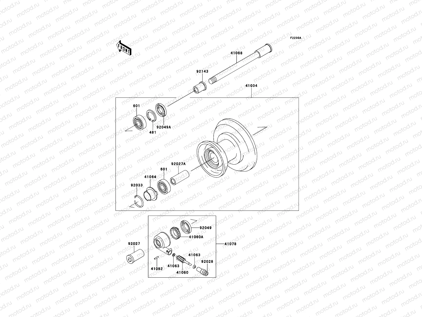 Front Hub(ZL600B-000863-)