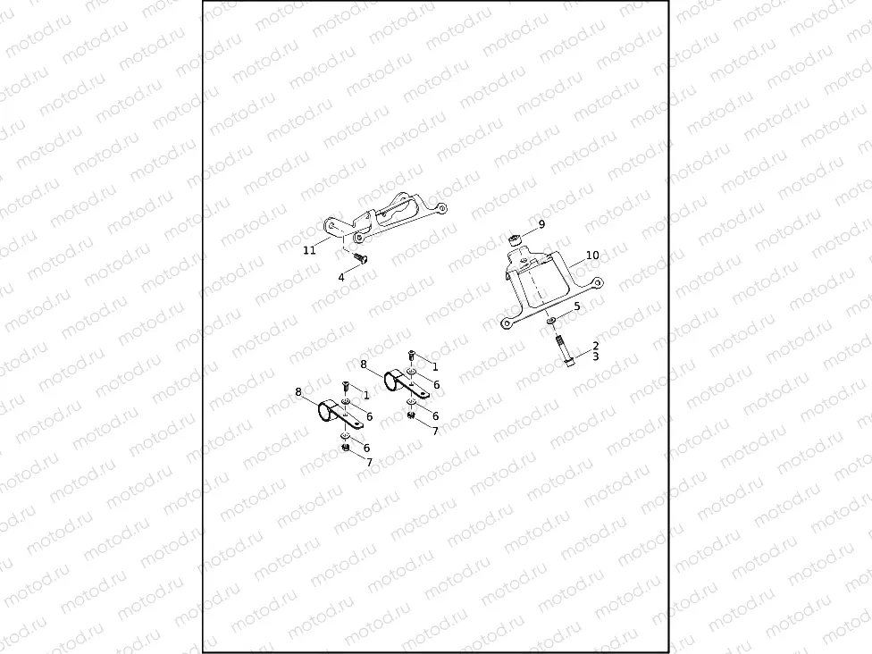 FRONT LICENSE PLATE BRACKETS, HD3 - FLFBS, FXBBS, FXFBS, FXST, FXBR