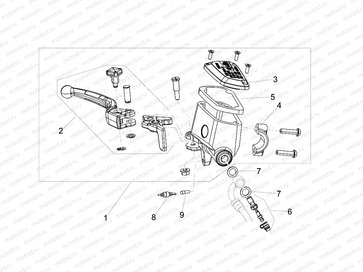 Front master cilinder