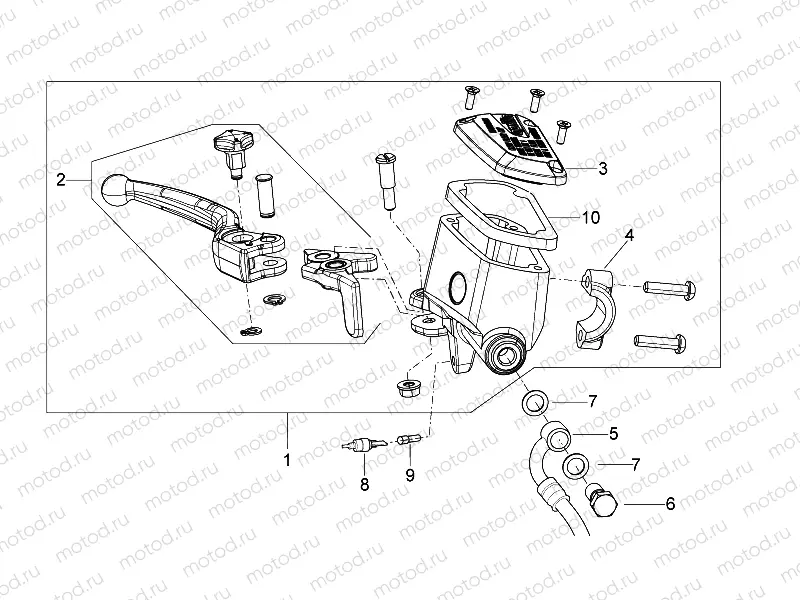 Front master cilinder