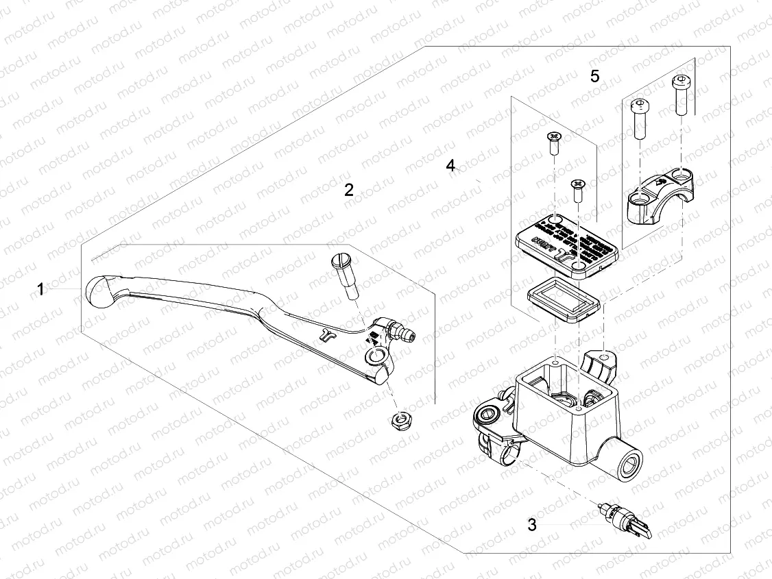 Front master cilinder