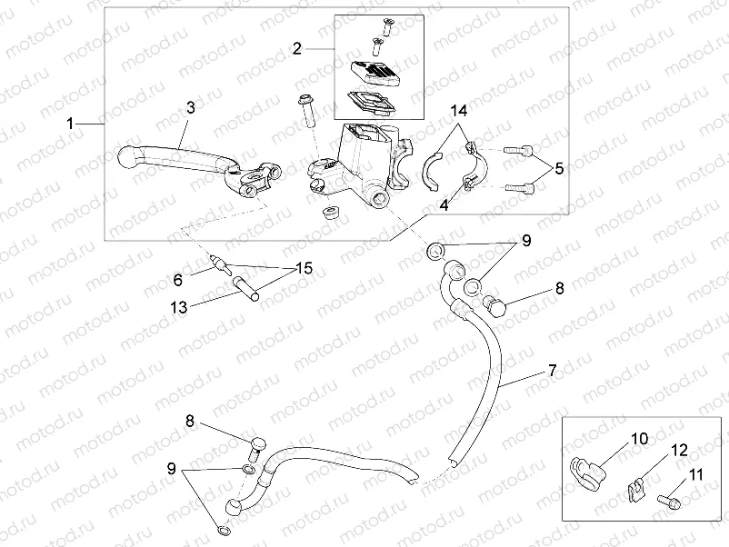 Front master cilinder