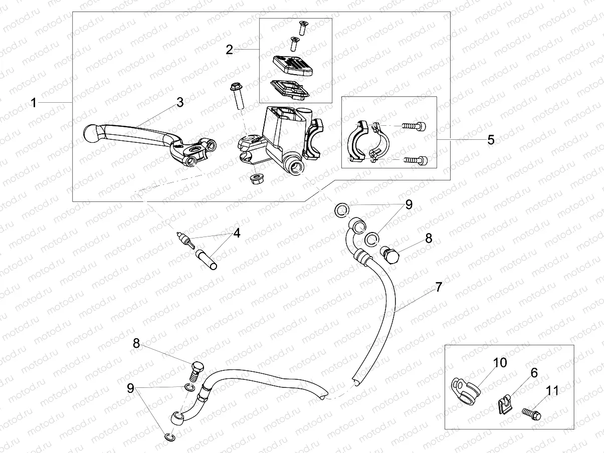 Front master cilinder