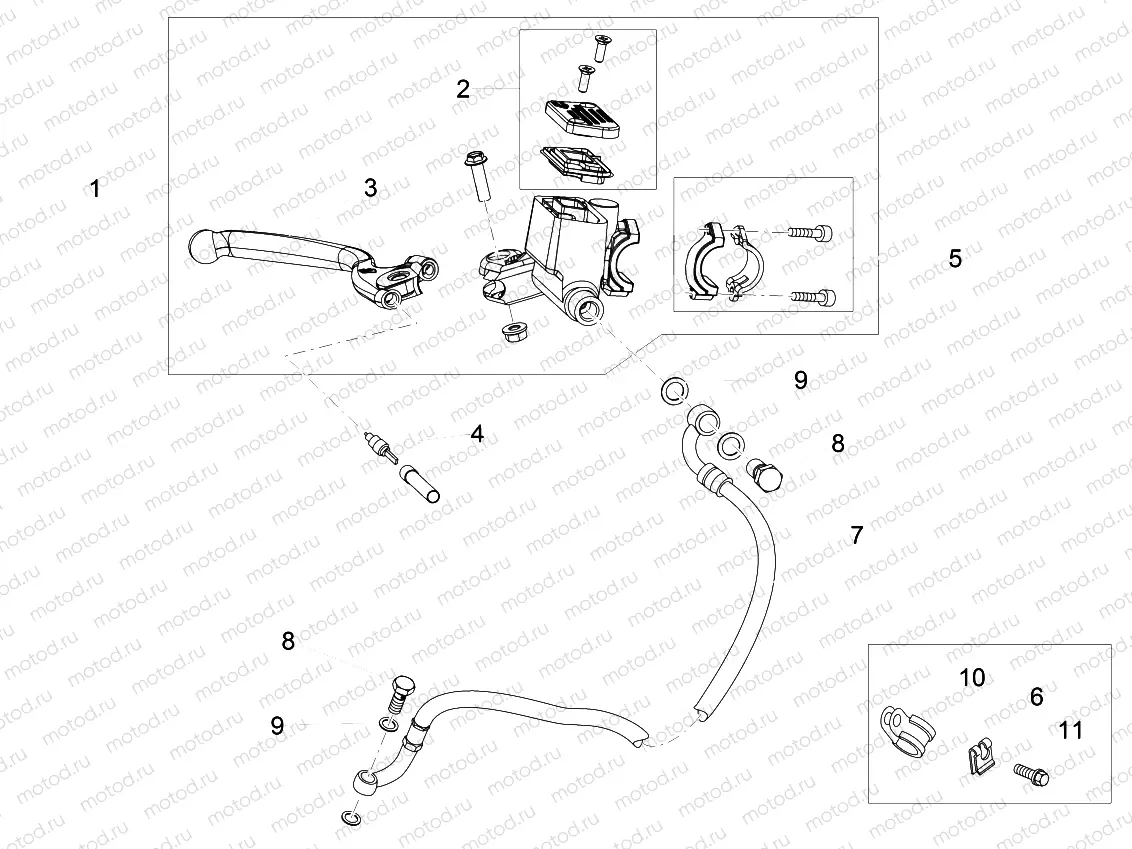 Front master cilinder