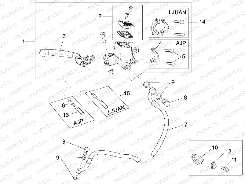 Front master cilinder