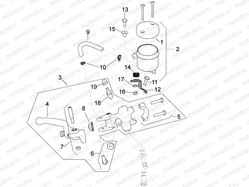 Front master cilinder