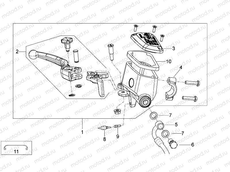 Front master cilinder