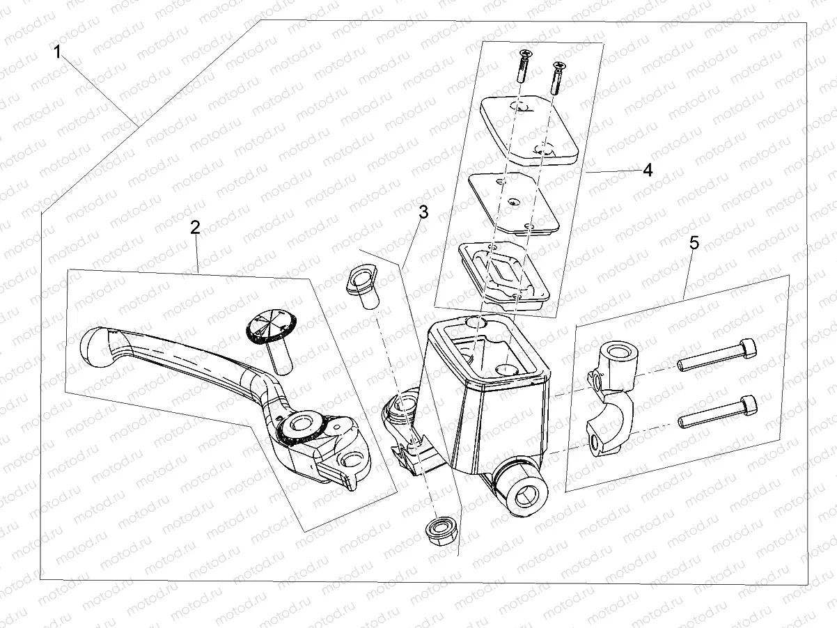 Front master cilinder