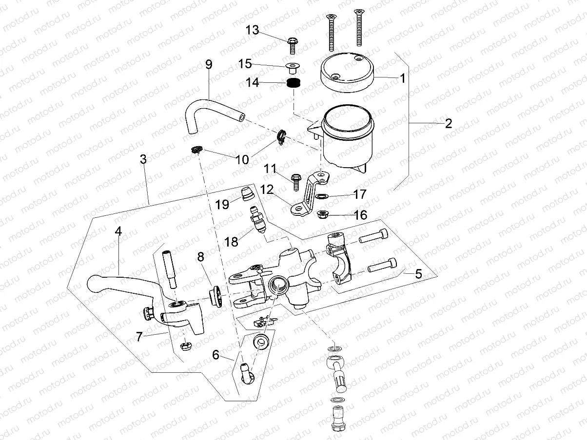 Front master cilinder