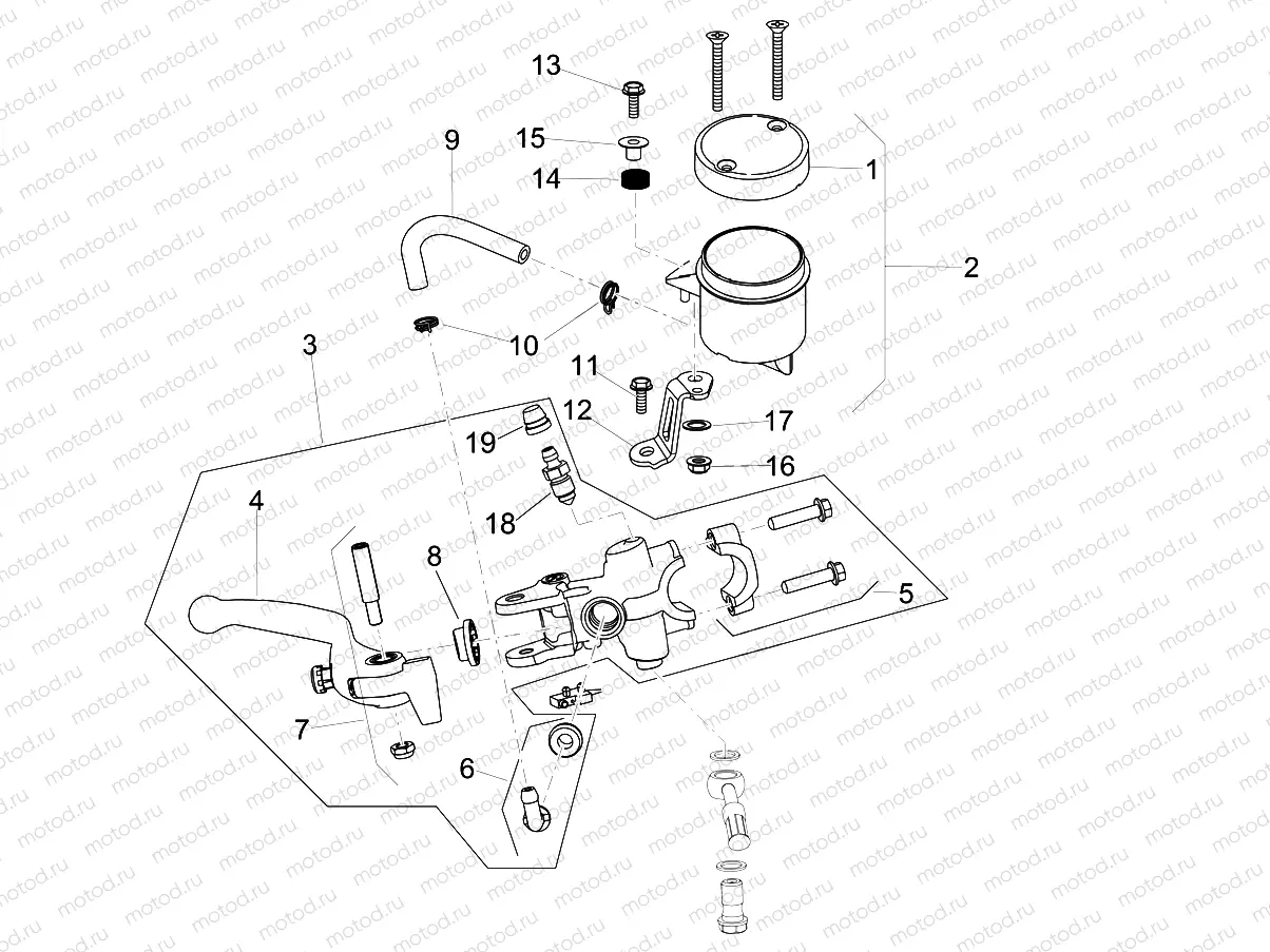 Front master cilinder
