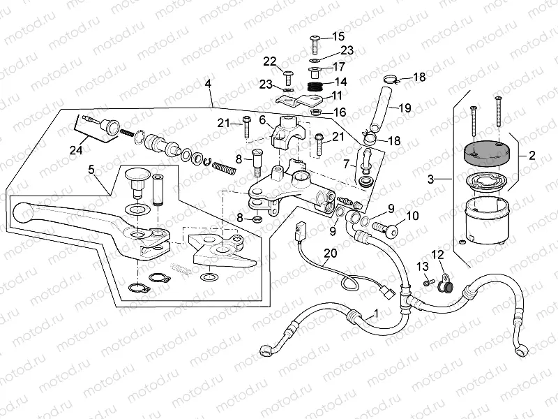 Front master cilinder I