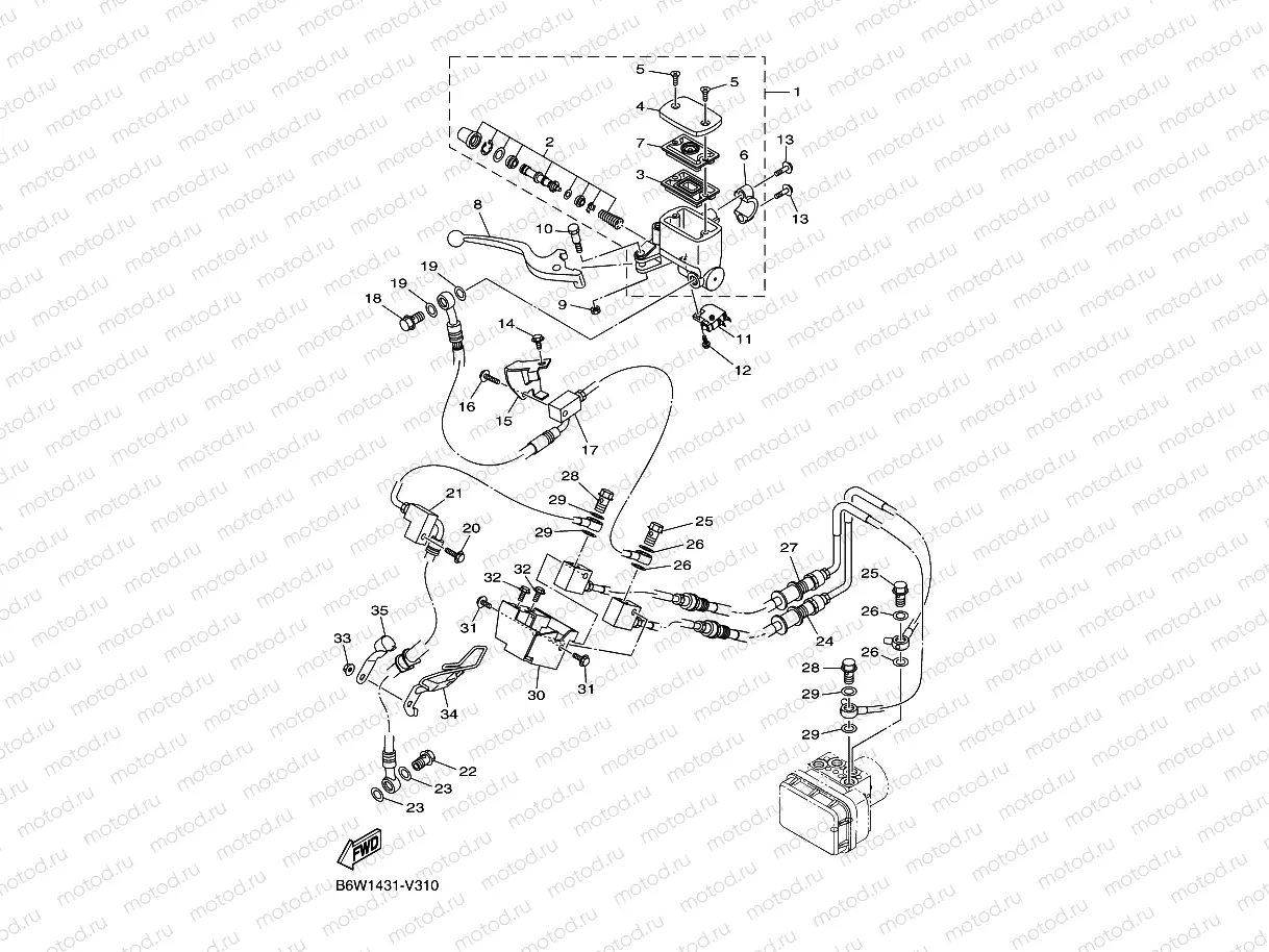 FRONT MASTER CYLINDER