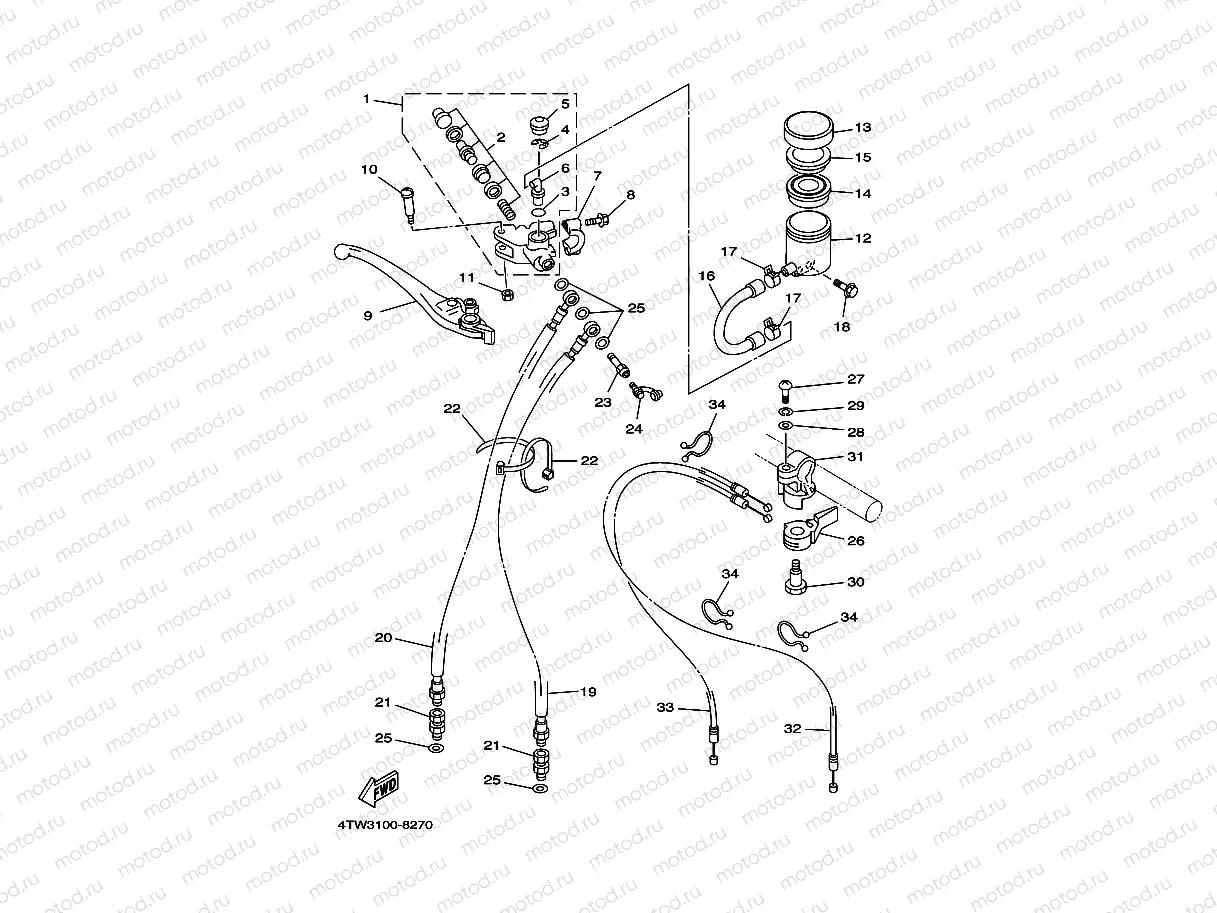 FRONT MASTER CYLINDER