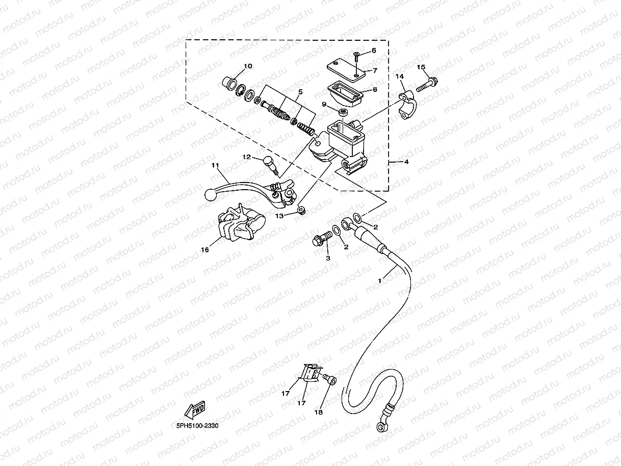 FRONT MASTER CYLINDER