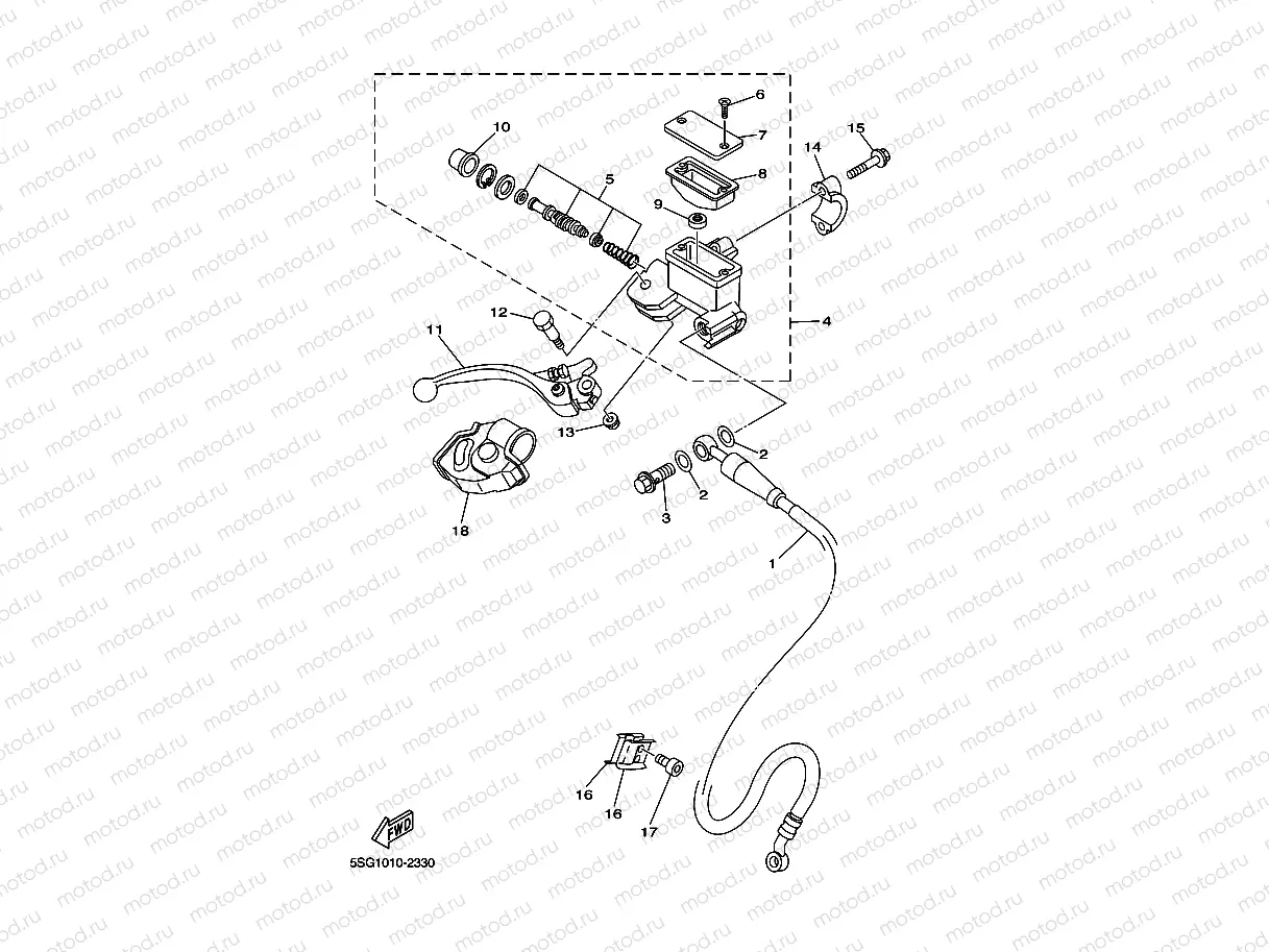 FRONT MASTER CYLINDER