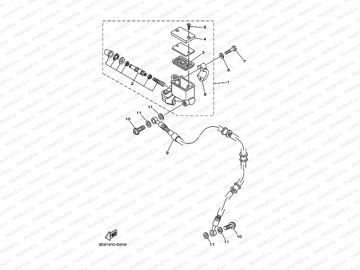 FRONT MASTER CYLINDER