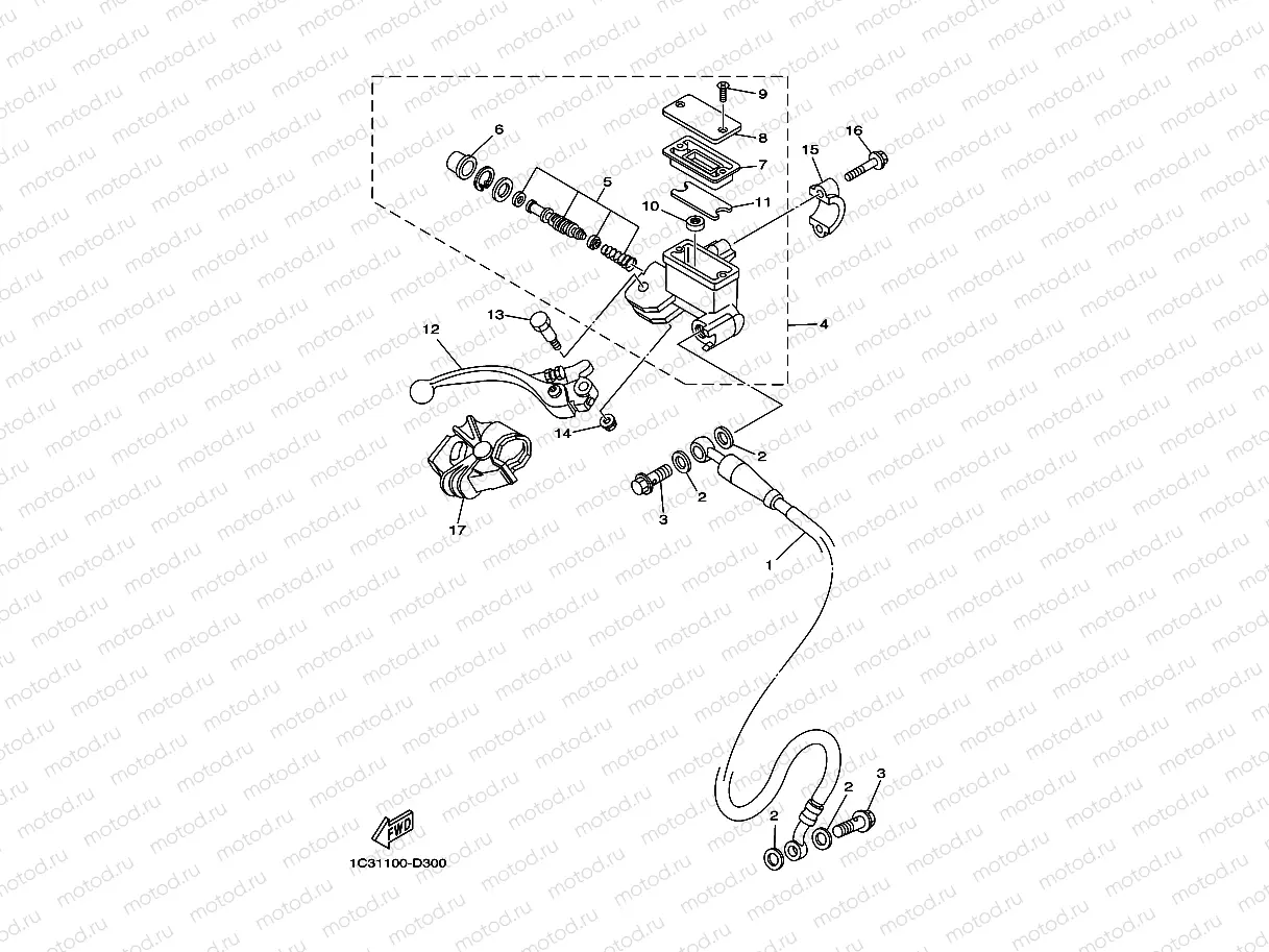 FRONT MASTER CYLINDER