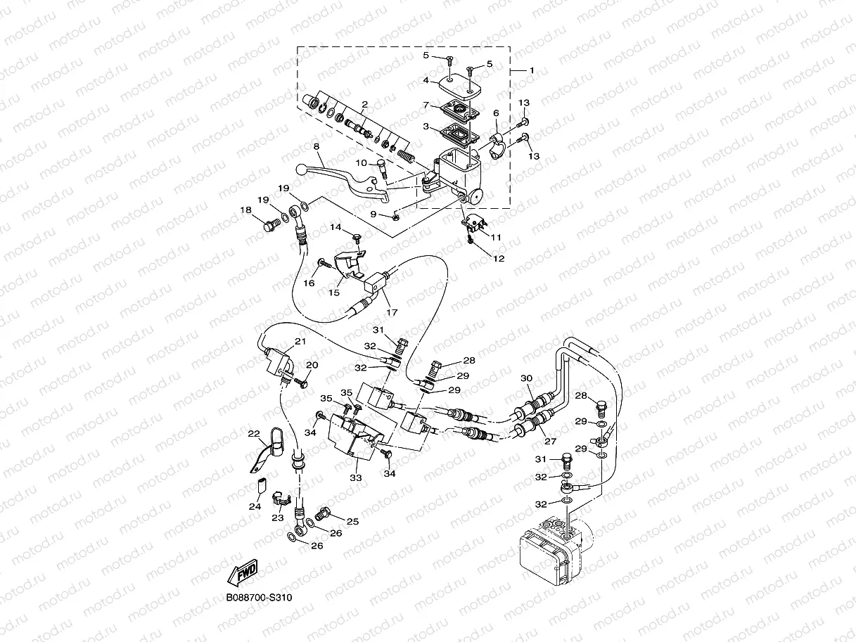 FRONT MASTER CYLINDER