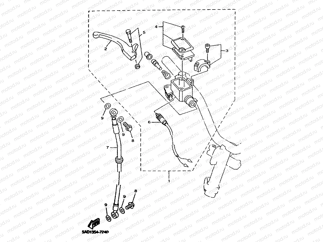 FRONT MASTER CYLINDER