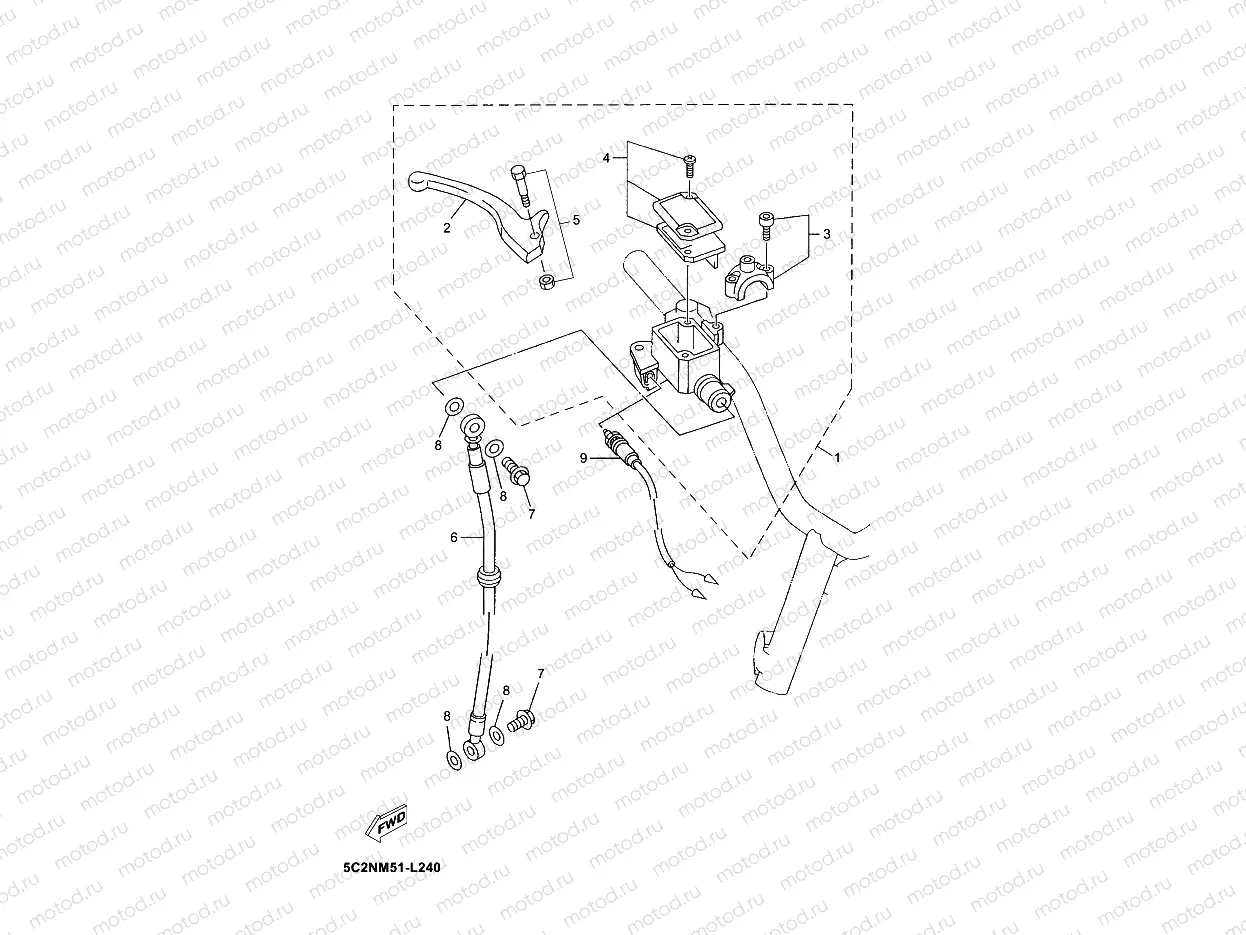 FRONT MASTER CYLINDER