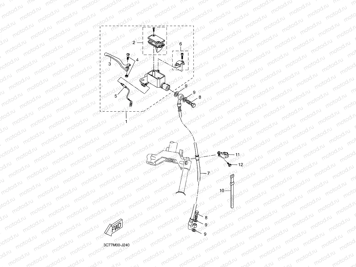 FRONT MASTER CYLINDER