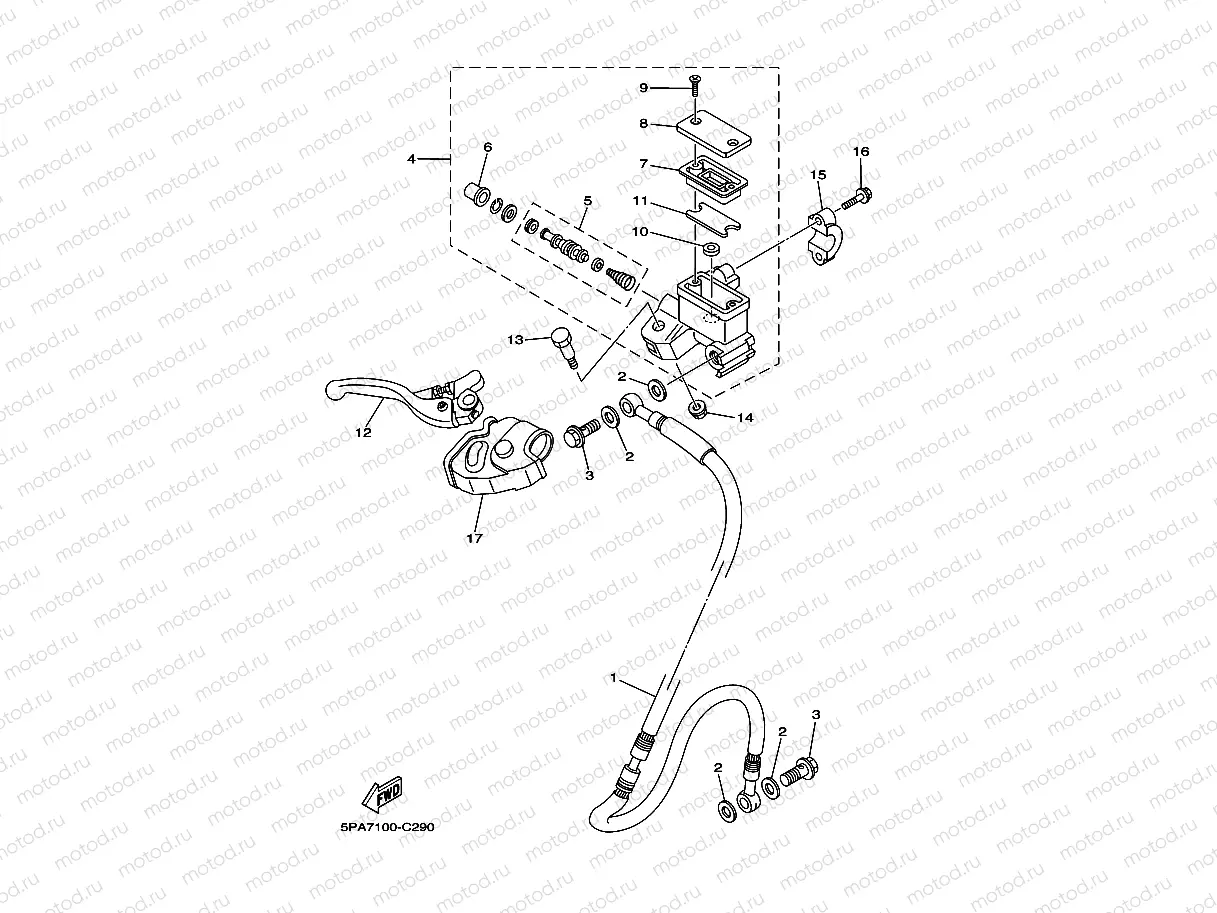 FRONT MASTER CYLINDER