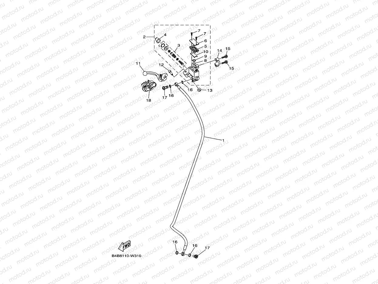 FRONT MASTER CYLINDER