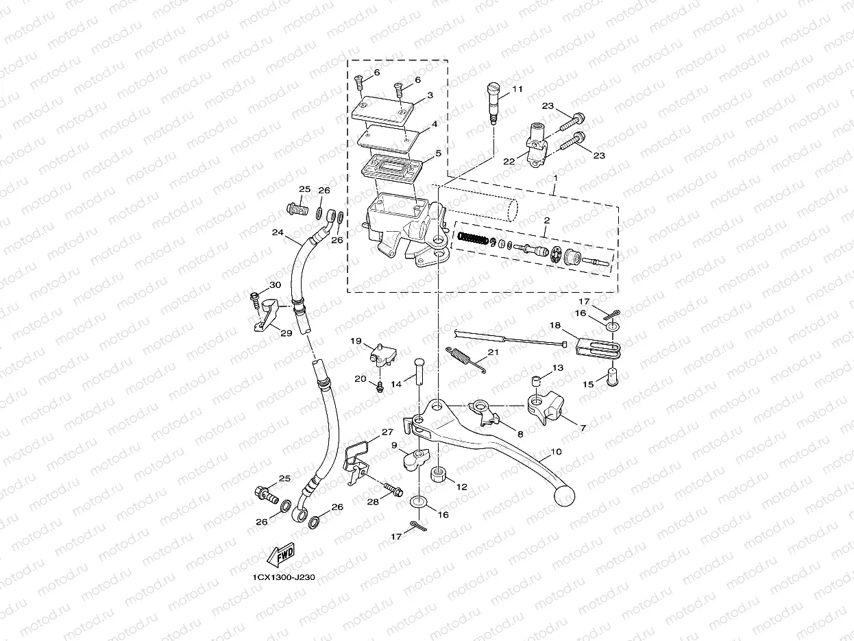 FRONT MASTER CYLINDER