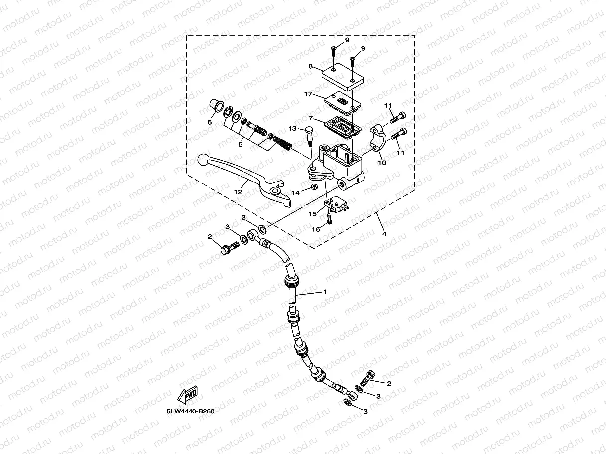 FRONT MASTER CYLINDER