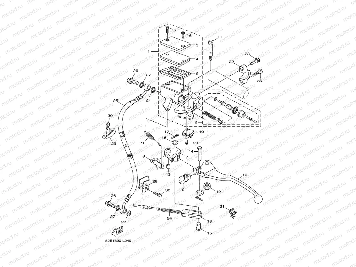 FRONT MASTER CYLINDER