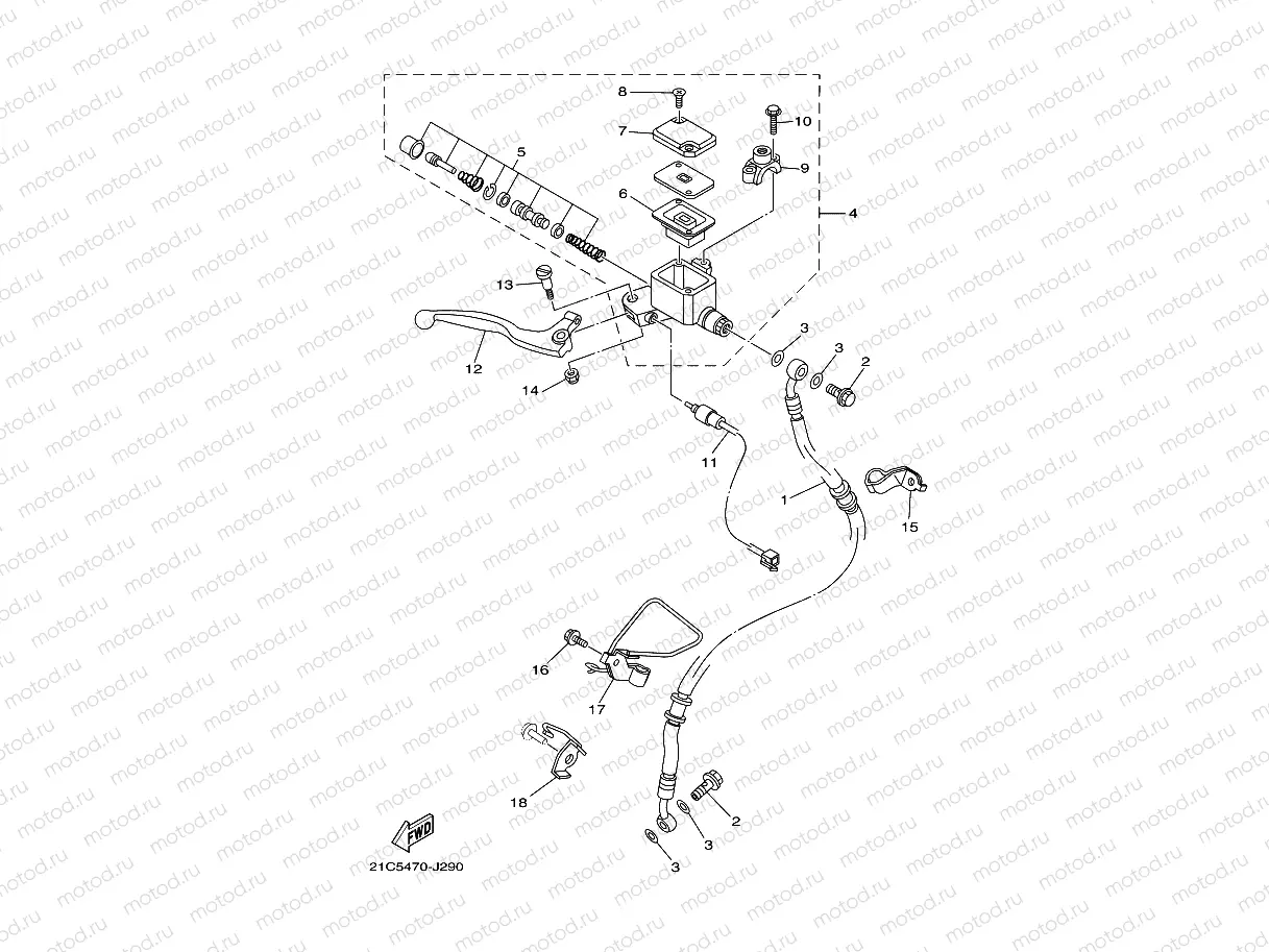 FRONT MASTER CYLINDER