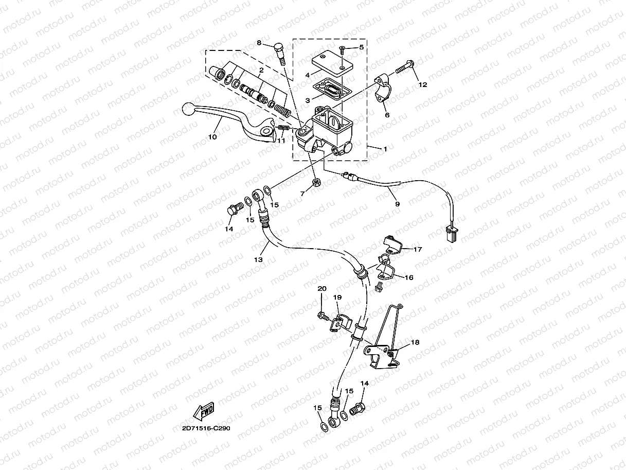 FRONT MASTER CYLINDER